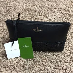 Kate Spade all that glitters cosmetic bag